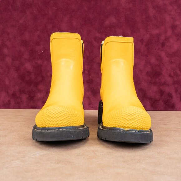 Ilse Jacobsen Women Rub 47 Yellow Short Rain Wellies Rubber Boots 8US EUR38 - Picture 3 of 8